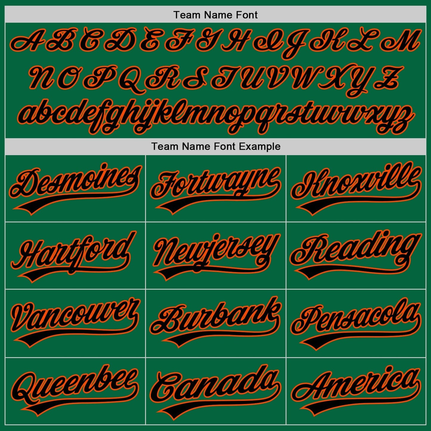 Custom Kelly Green Black-Orange Authentic Baseball Jersey baseball jersey product view 4