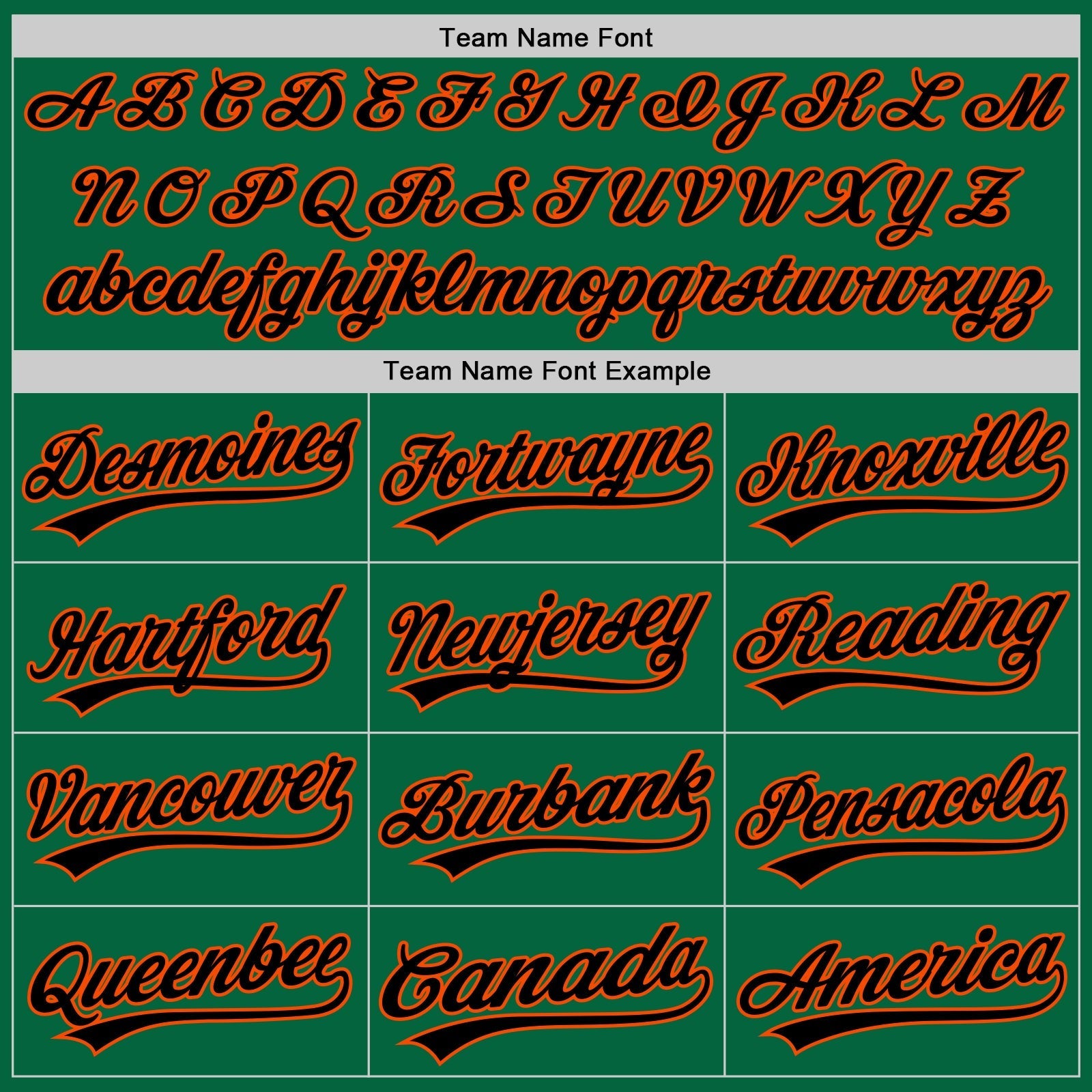 Custom Kelly Green Black-Orange Authentic Baseball Jersey baseball jersey product view 4