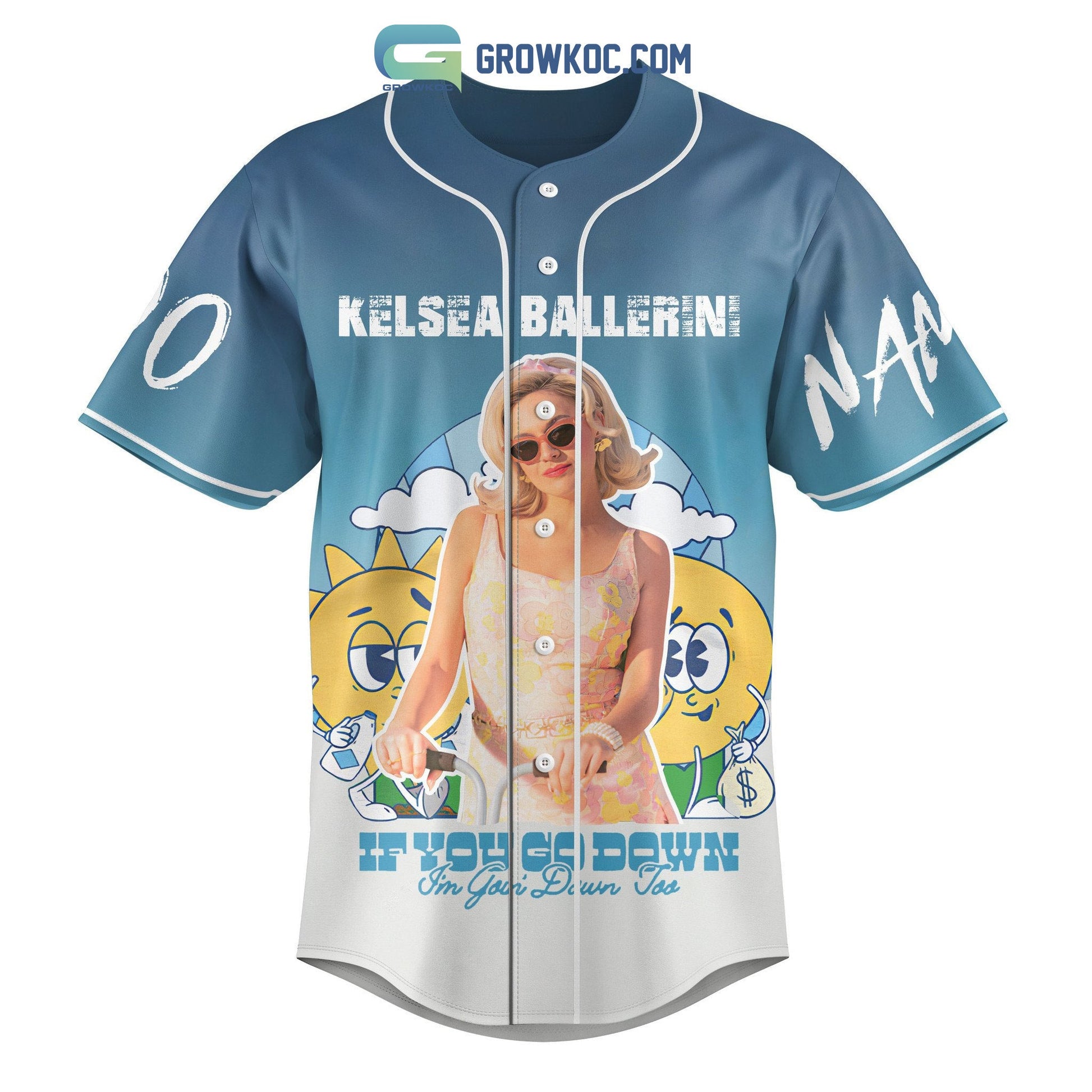 Kelsea Ballerini Heartfirst Tour Personalized Baseball Jersey baseball jersey product view 3
