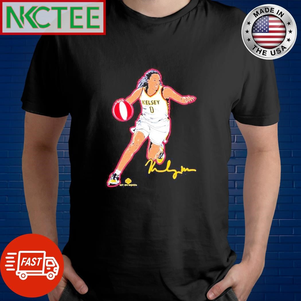 Kelsey Mitchell Superstar Pose Indiana Fever signature shirt Unisex T-shirt, Sweatshirt, Hoodie, Long Sleeve Tee - T-Shirt, Sweatshirt, Hoodie
