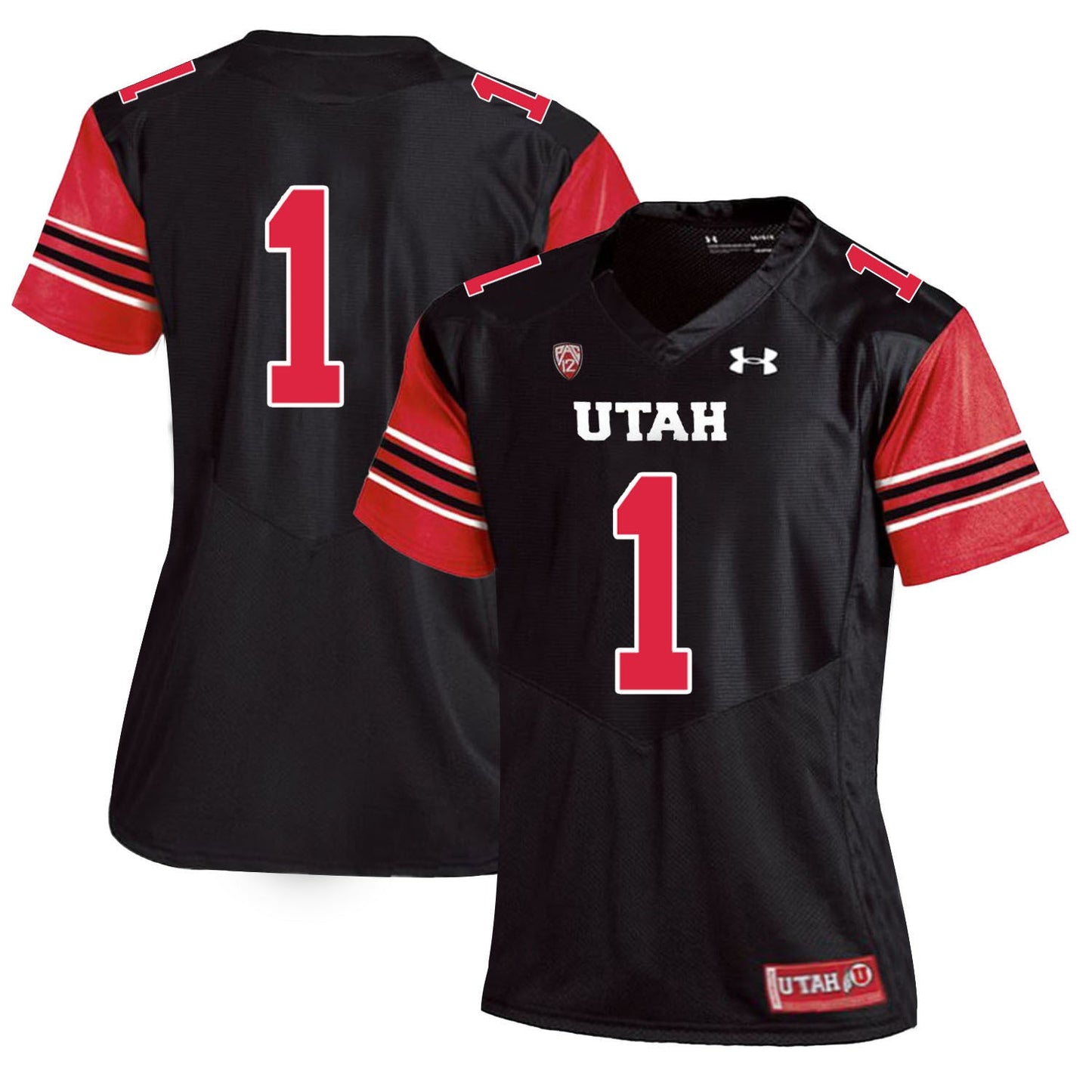 Kendal Thompson 1 Black Women College Football Jersey football jersey product view 1