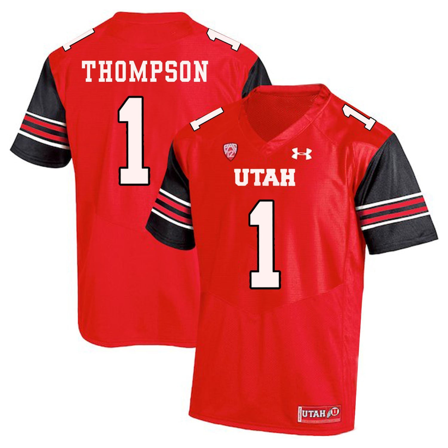 Kendal Thompson 1 Red College Football Jersey football jersey product view 1