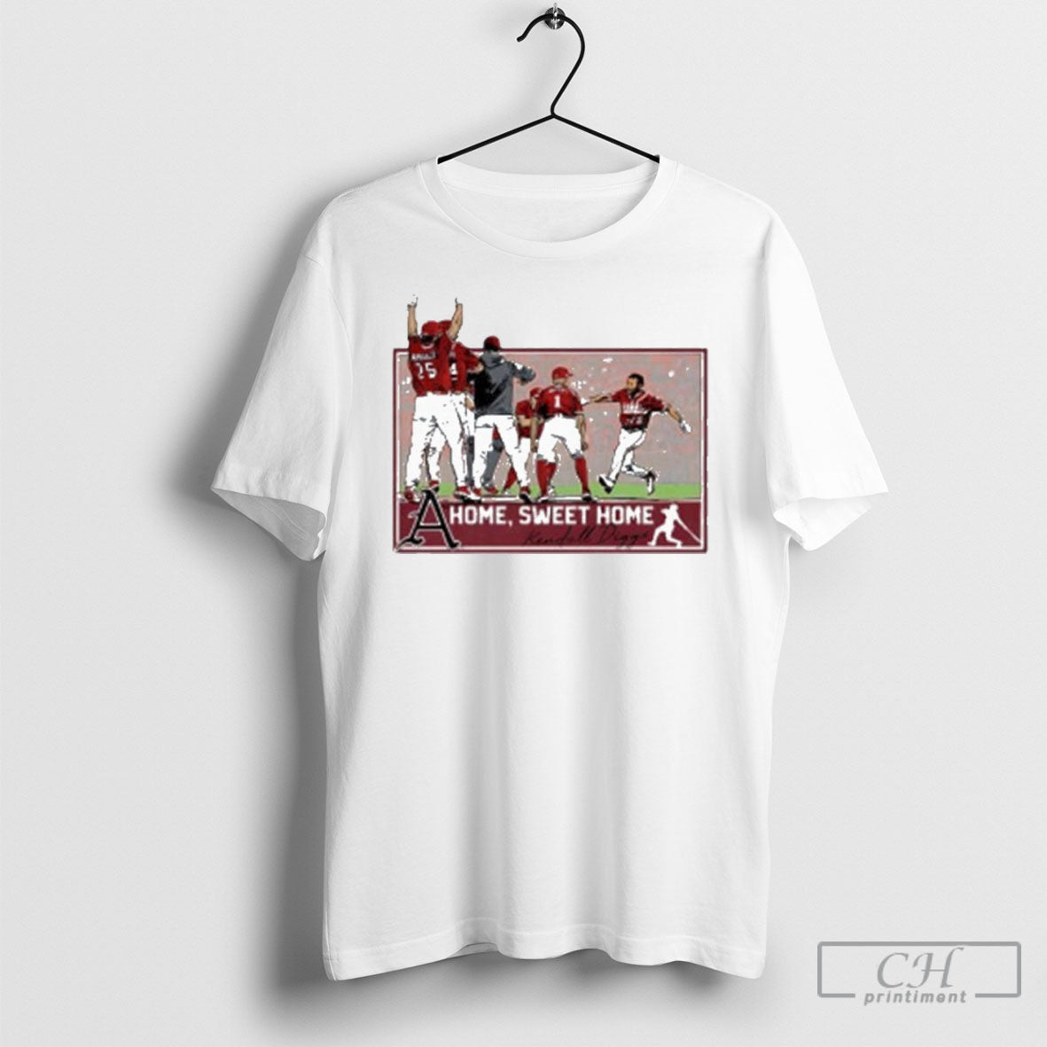 Kendall Diggs Arkansas Razorbacks Baseball A Home Sweet Home Graphic T Shirt Unisex T-shirt, Sweatshirt, Hoodie, Long Sleeve Tee - T-Shirt, Sweatshirt, Hoodie