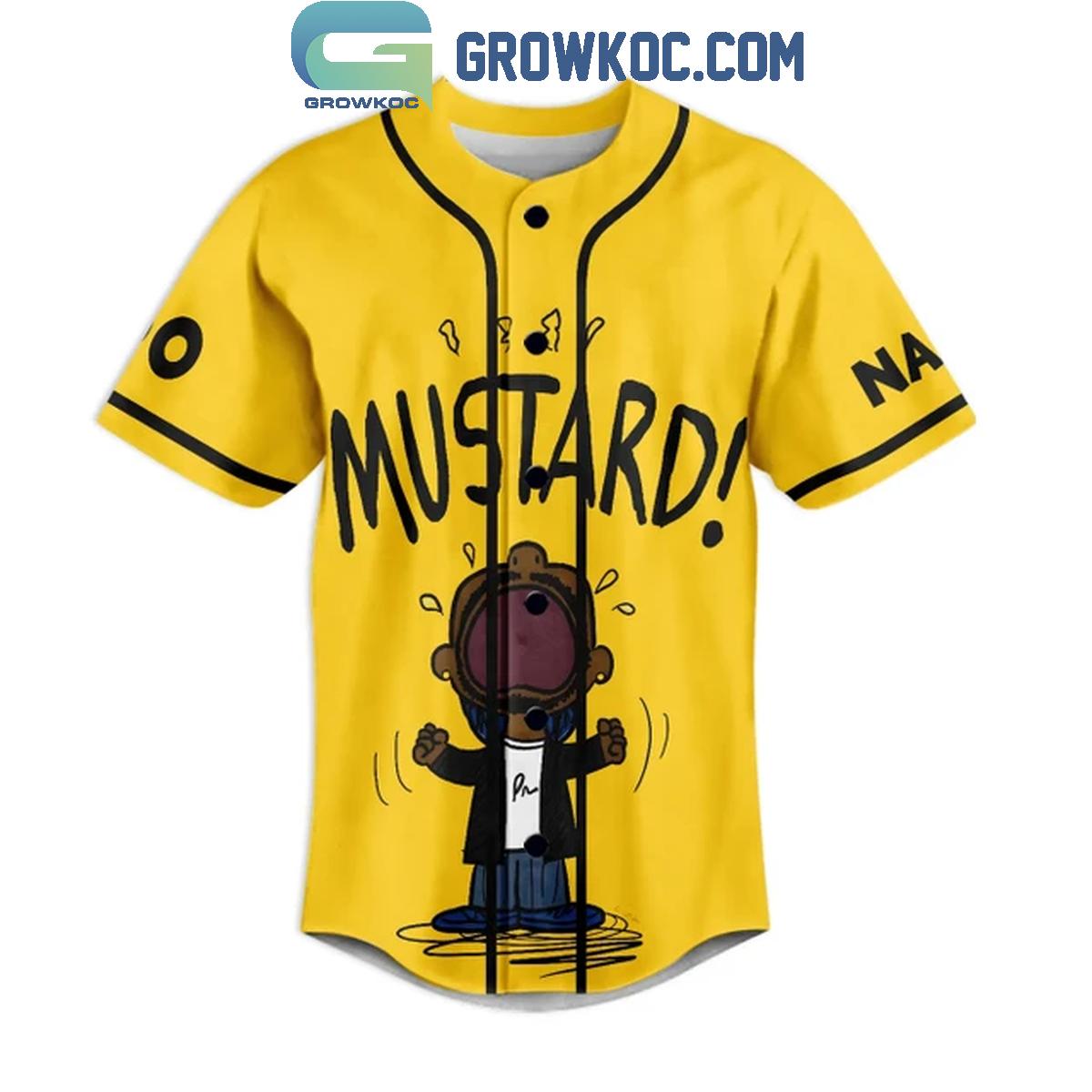 Kendrick Lamar Mustard Not Like Us Not Enough Personalized Baseball Jersey baseball jersey product view 5