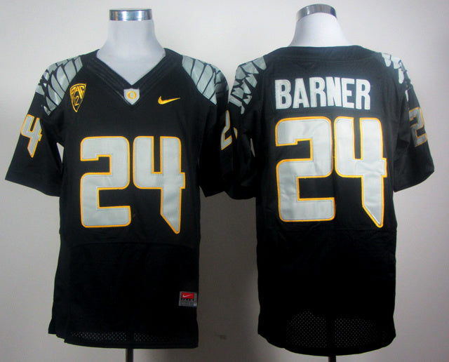 Kenjon Barner 24 Black Elite Jersey College Football Jersey football jersey product view 1