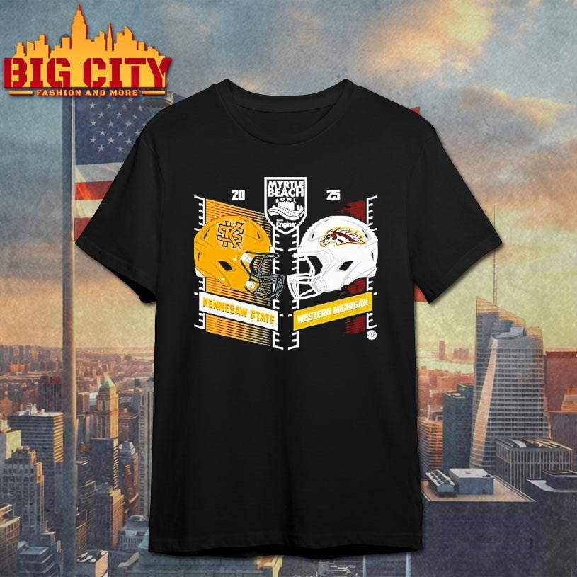 Kennesaw State Owls Vs Western Michigan Broncos Football Myrtle Beach Bowl Shirt Unisex T-shirt, Sweatshirt, Hoodie, Long Sleeve Tee - T-Shirt, Sweatshirt, Hoodie