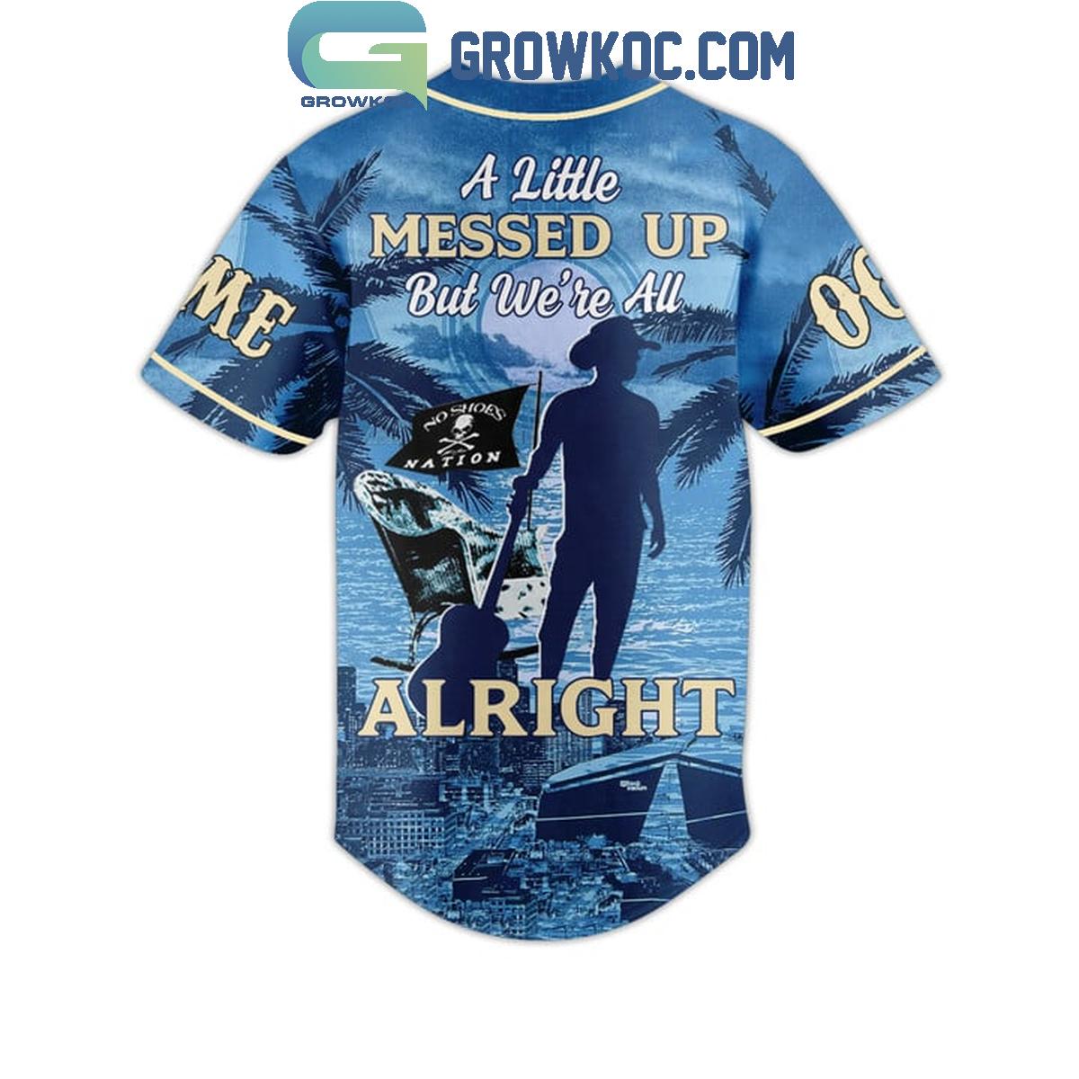 Kenny Chesney A Little Messed Up But We’re All Alright Personalized Baseball Jersey baseball jersey product view 3