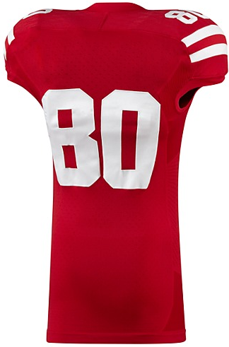 Kenny Bell 80 Red1 College Football Jersey football jersey product view 1