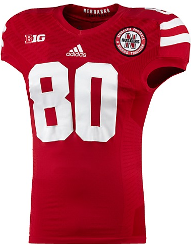 Kenny Bell 80 Red2 College Football Jersey football jersey product view 1