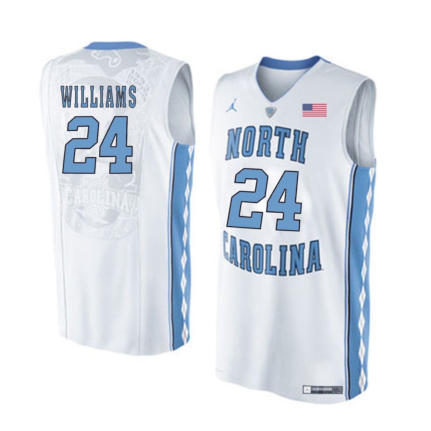 Kenny Williams 24 White College Football Jersey football jersey product view 1