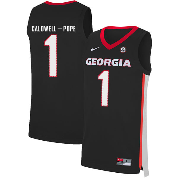 Kentavious Caldwell-Pope 1 V Collar Black College Football Jersey football jersey product view 1