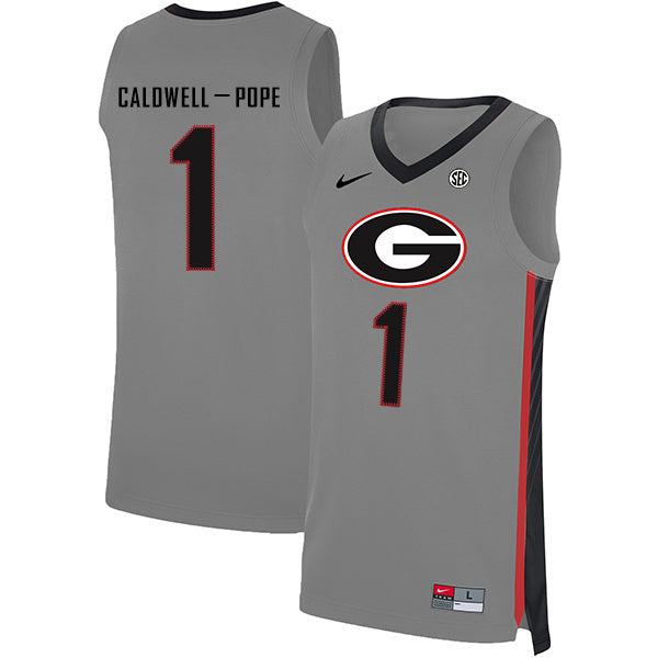 Kentavious Caldwell-Pope 1 V Collar Gray College Football Jersey football jersey product view 1