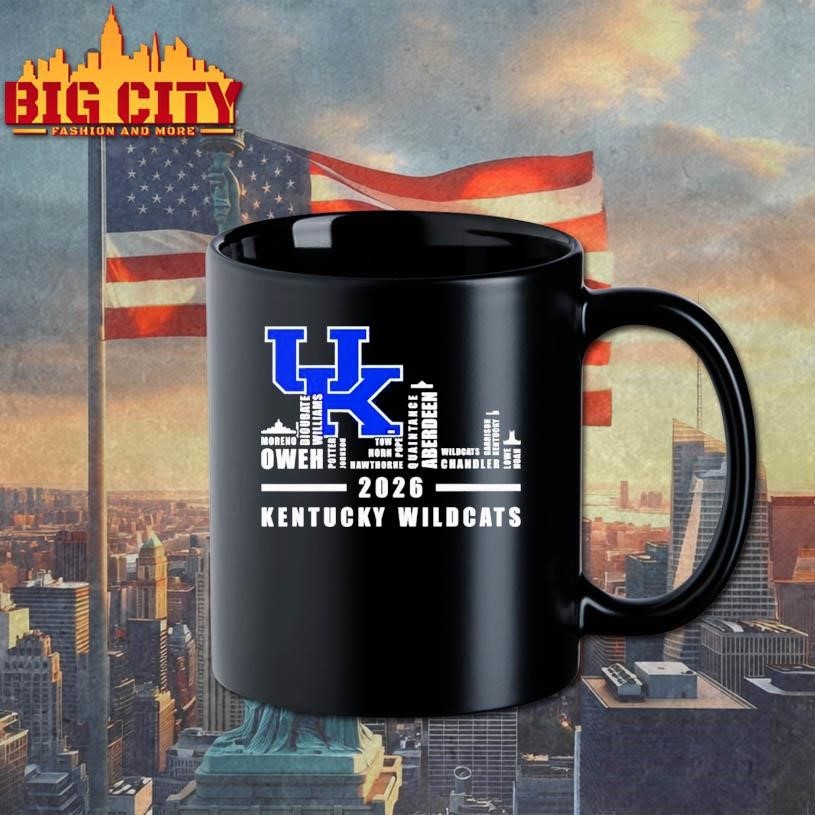Kentucky Wildcats 2026 players names city skyline - Adult & Kids T-Shirts, Sweatshirts & Hoodies apparel design preview 3