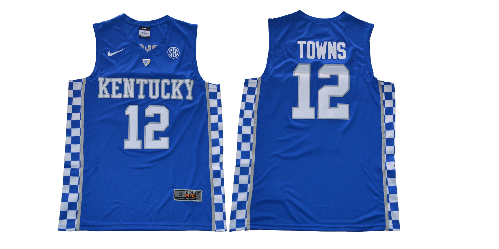 Kentucky 12 Towns Blue College Football Jersey football jersey product view 1