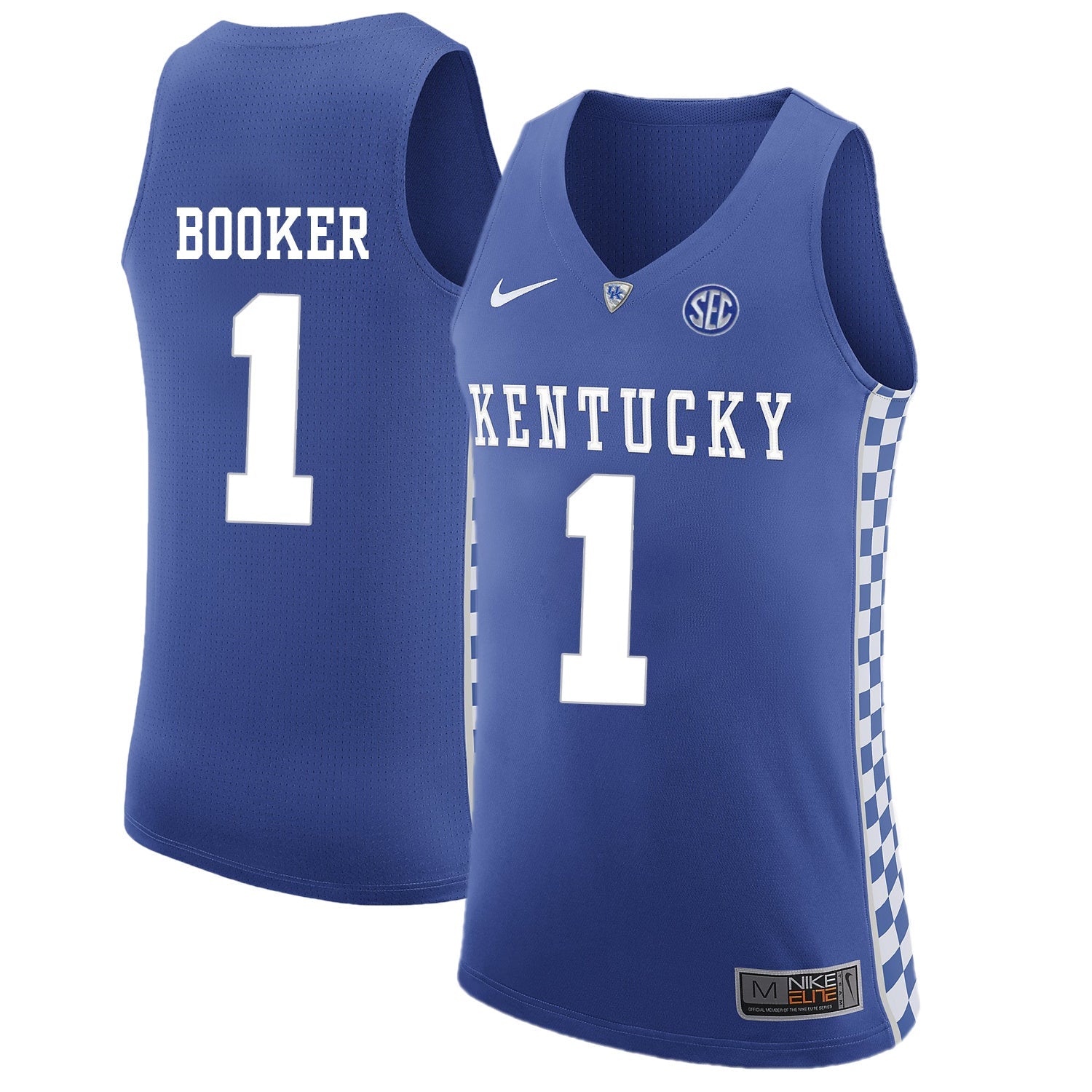 Kentucky BOOKER 1 Blue College Football Jersey football jersey product view 1