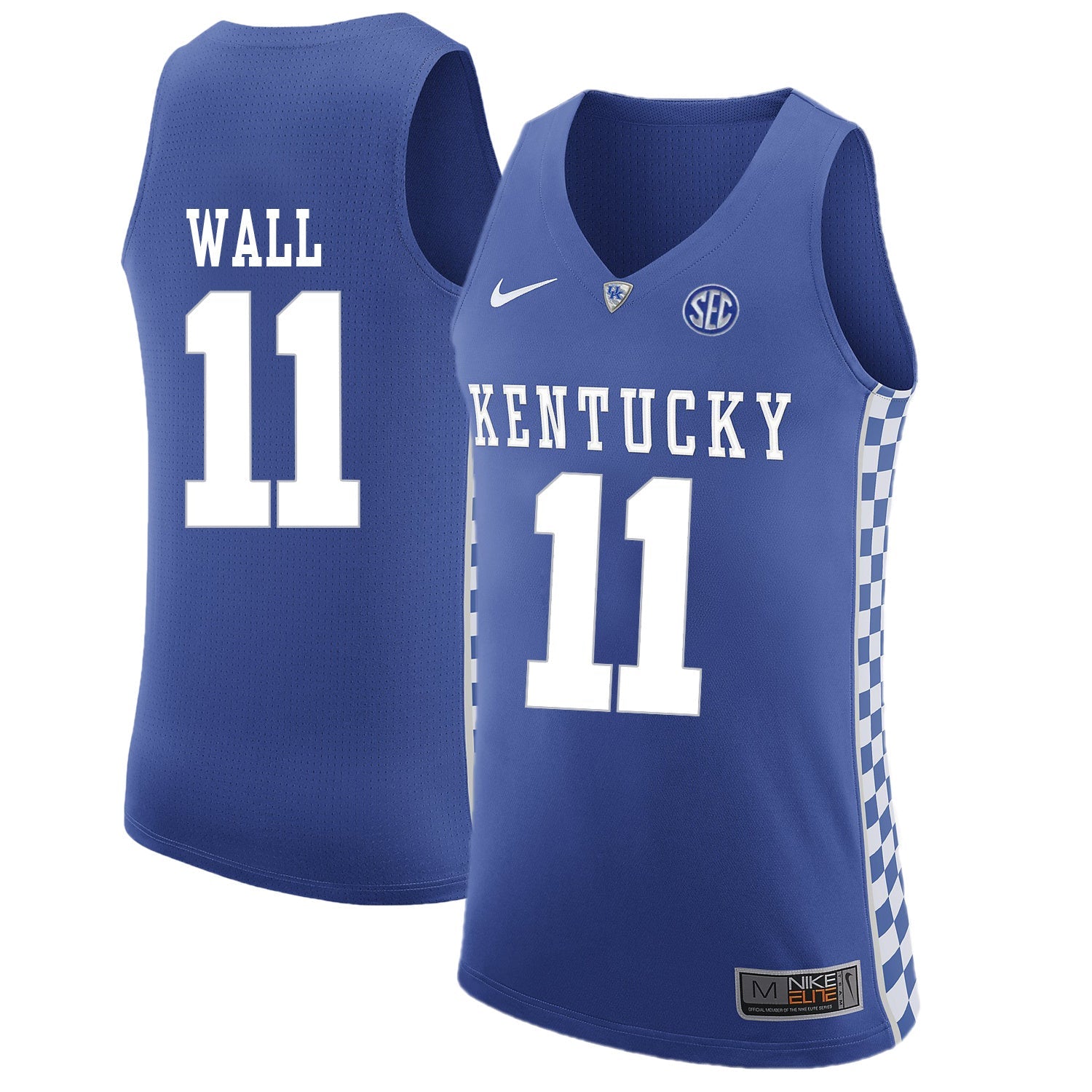 Kentucky WALL 11 Blue College Football Jersey football jersey product view 1