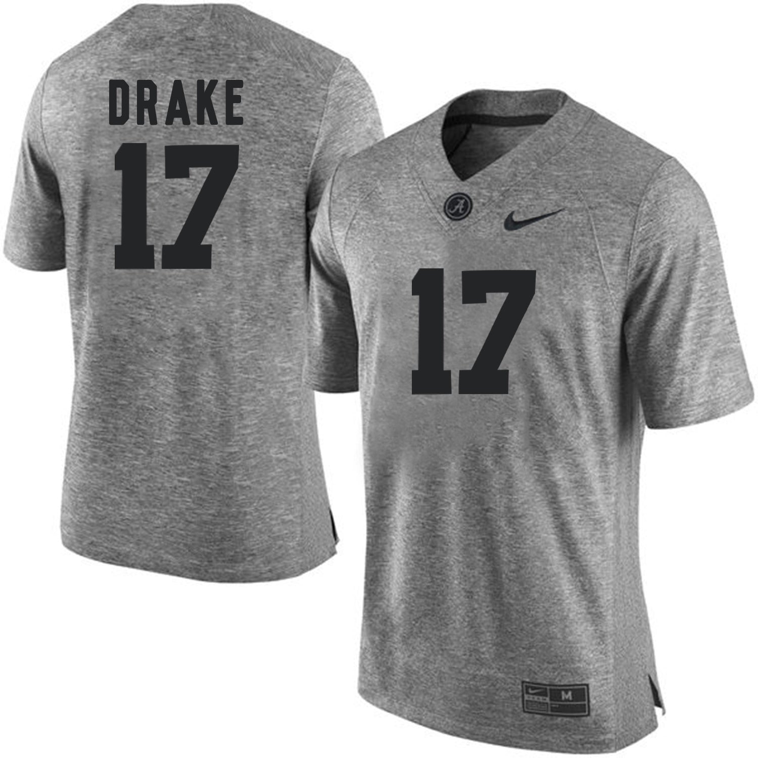 Kenyan Drake 17 Gray College Football Jersey football jersey product view 1