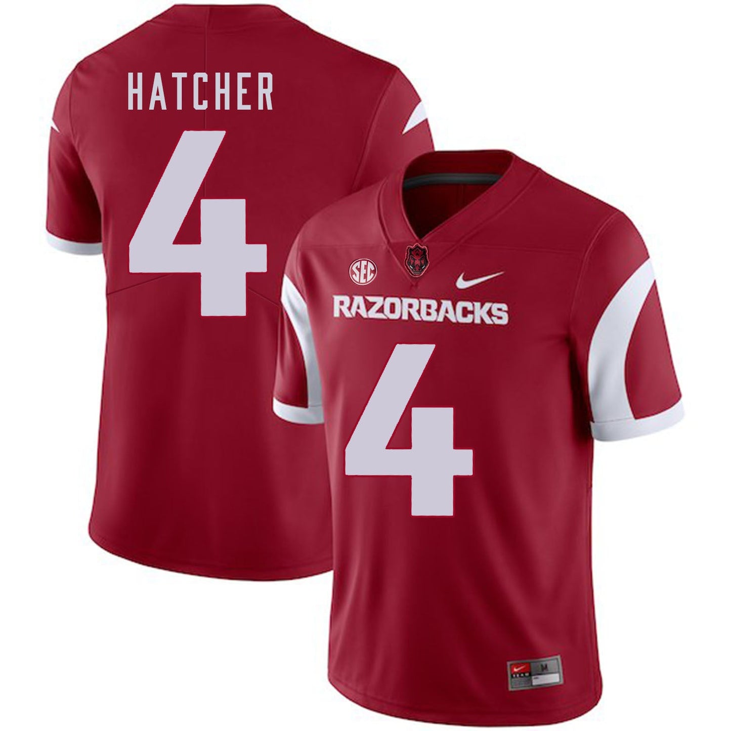 Keon Hatcher 4 Red College Football Jersey football jersey product view 1