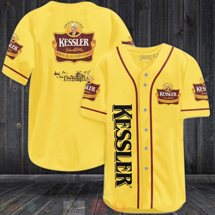 FASHION Kessler American Blended Whiskey Baseball Jerseys Botton Shirt baseball jersey product view 1