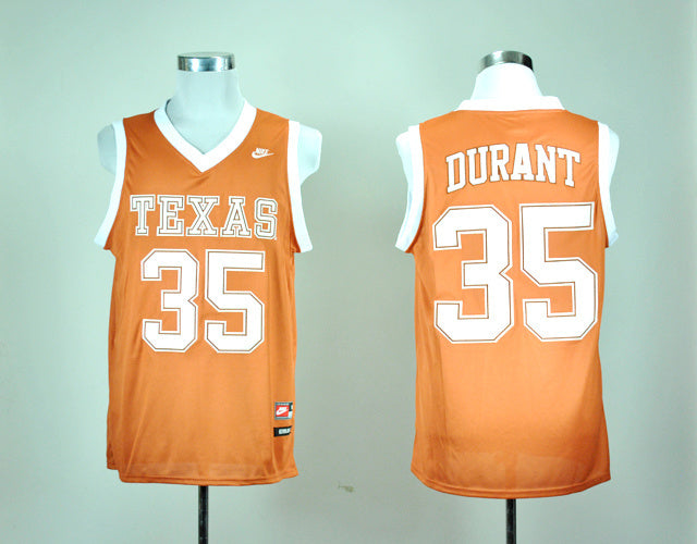 Kevin Durant 35 Dark Orange NCAA Texas College Football Jersey football jersey product view 1