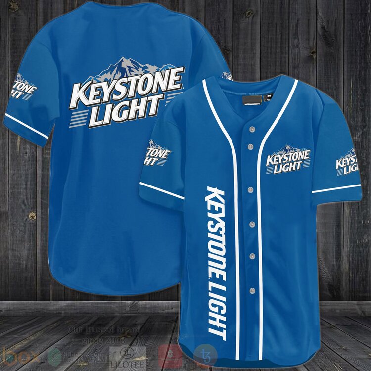 FASHION Keystone Light Baseball Jerseys Botton Shirt baseball jersey product view 1