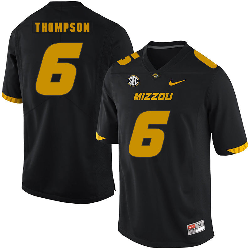 Khmari Thompson 6 Black College Football Jersey football jersey product view 1