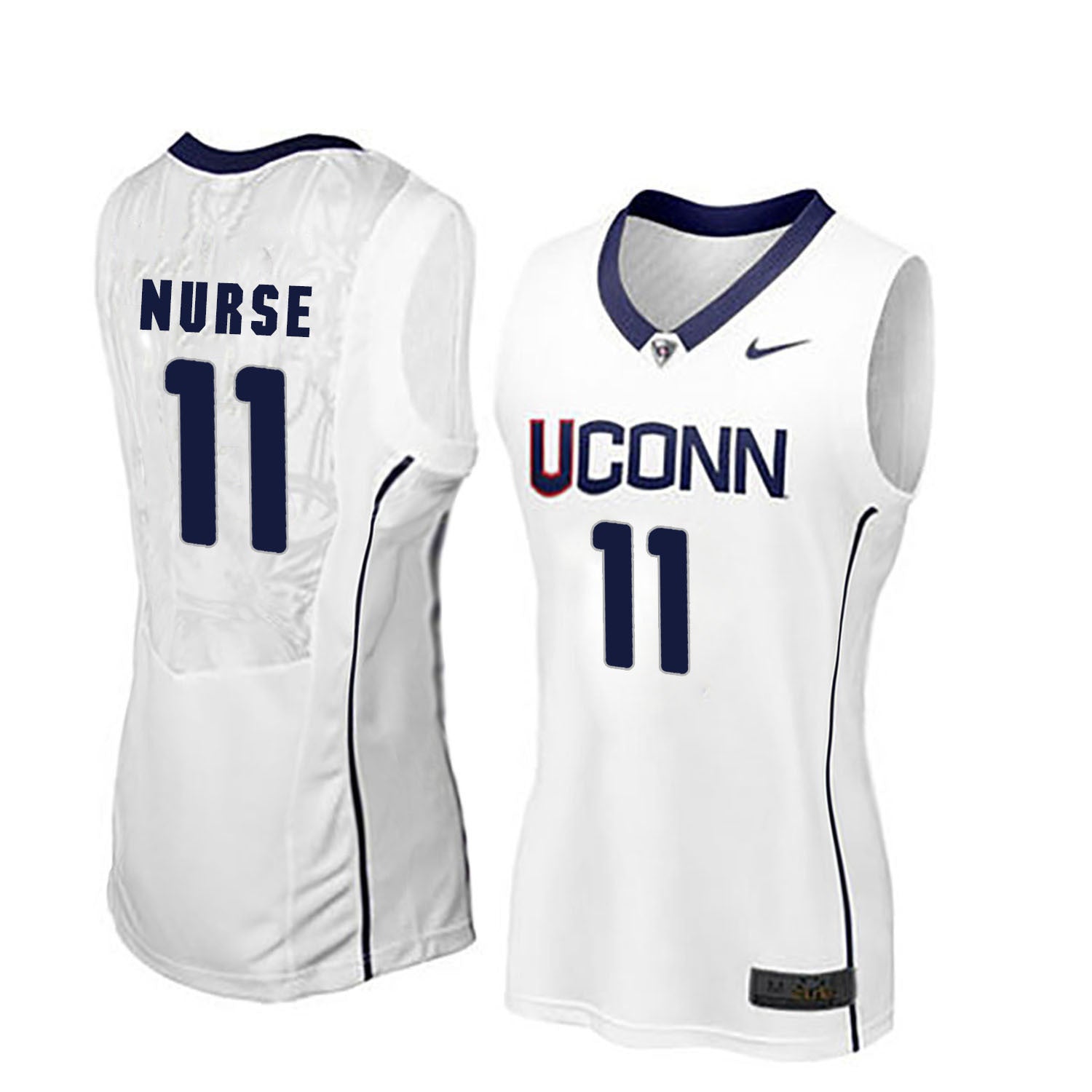 Kia Nurse 11 Women White College Football Jersey football jersey product view 1