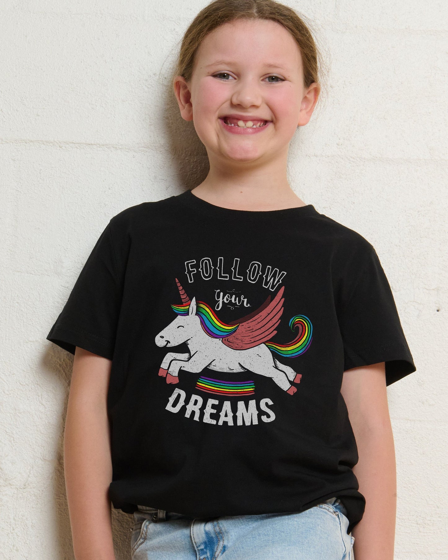 Follow Your Dreams Unicorn Kids T-Shirt Unisex T-shirt, Sweatshirt, Hoodie, Long Sleeve Tee - T-Shirt, Sweatshirt, Hoodie
