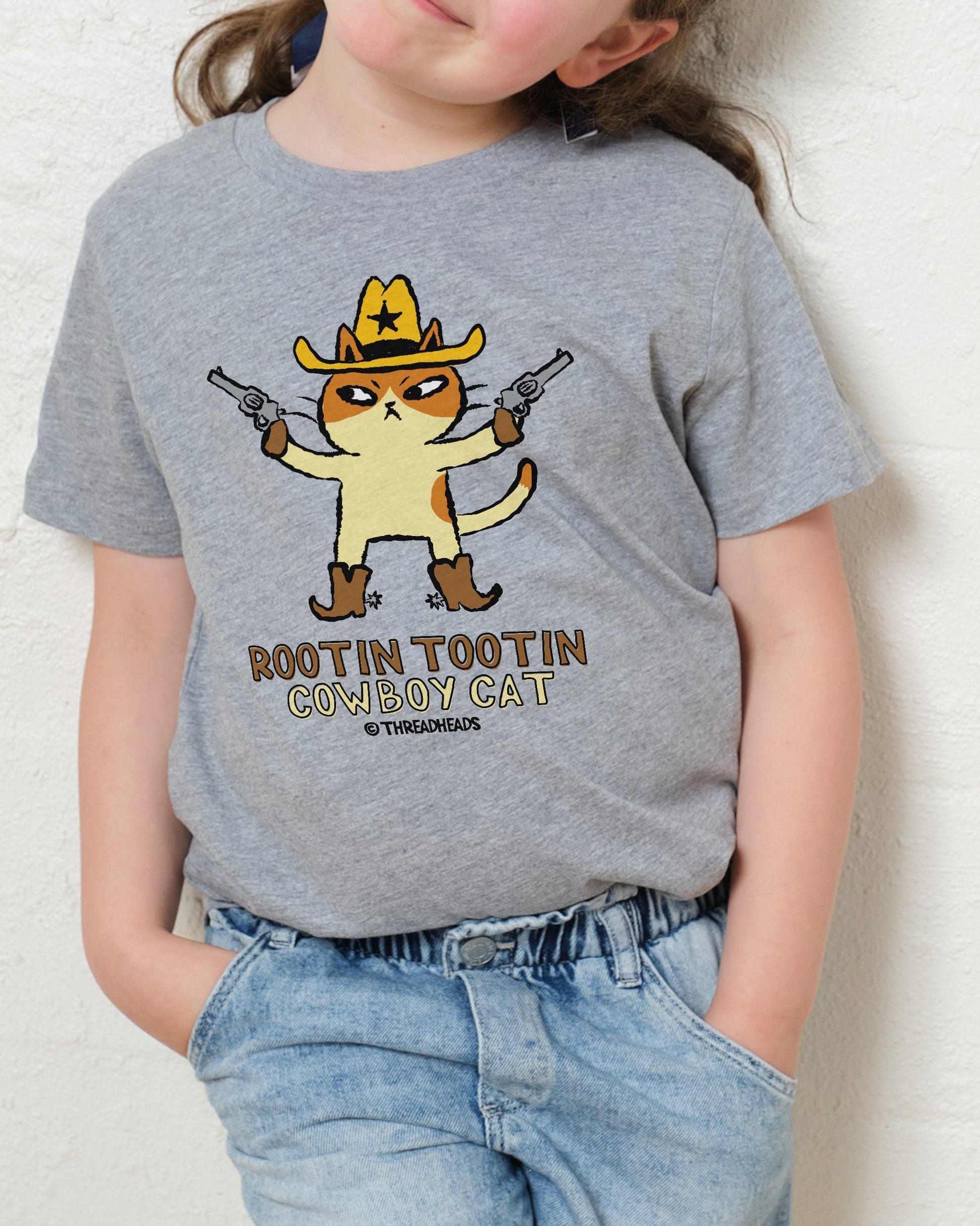 Rootin Tootin Cowboy Cat Kids T-Shirt Unisex T-shirt, Sweatshirt, Hoodie, Long Sleeve Tee - T-Shirt, Sweatshirt, Hoodie