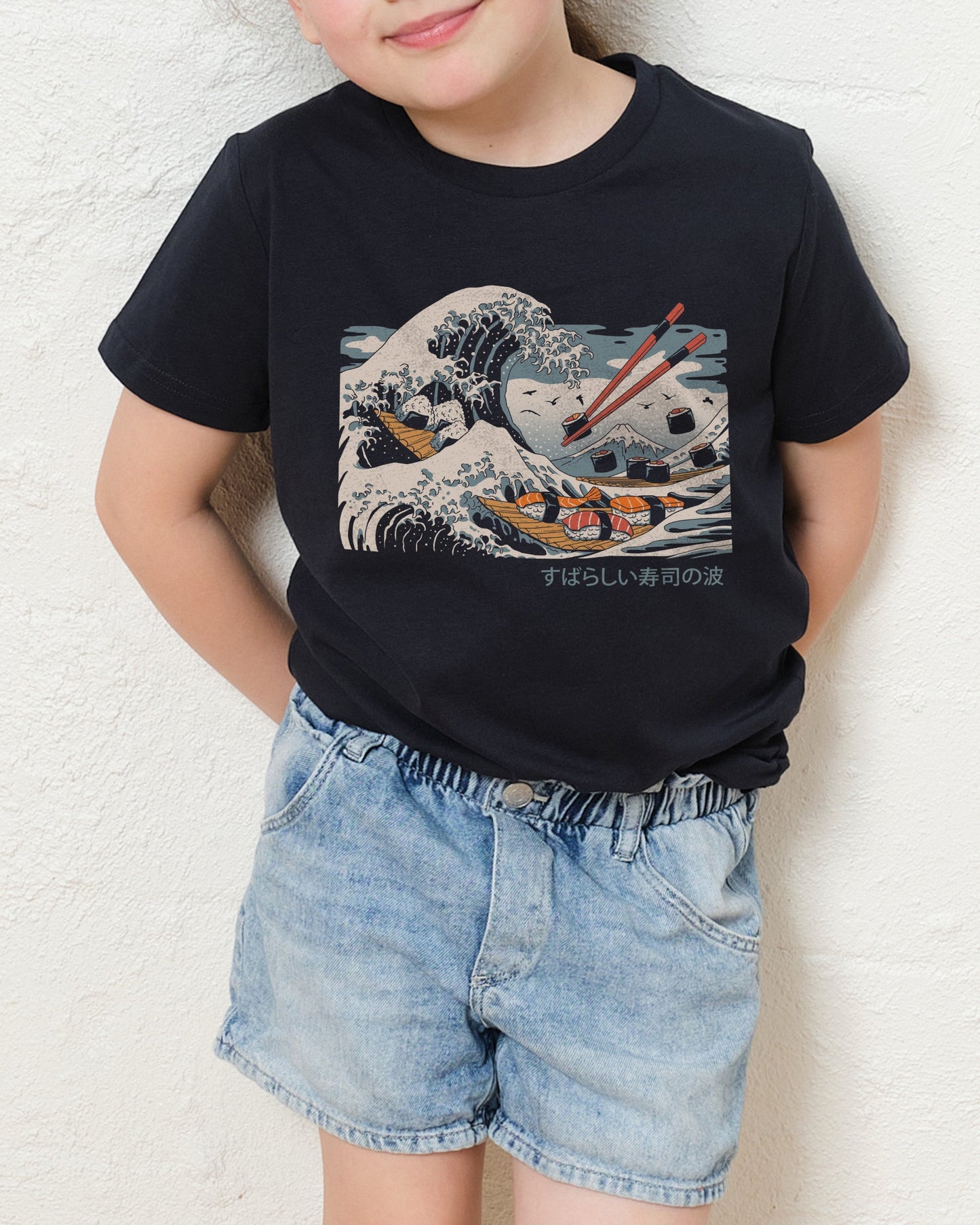 The Great Sushi Wave Kids T-Shirt Unisex T-shirt, Sweatshirt, Hoodie, Long Sleeve Tee - T-Shirt, Sweatshirt, Hoodie