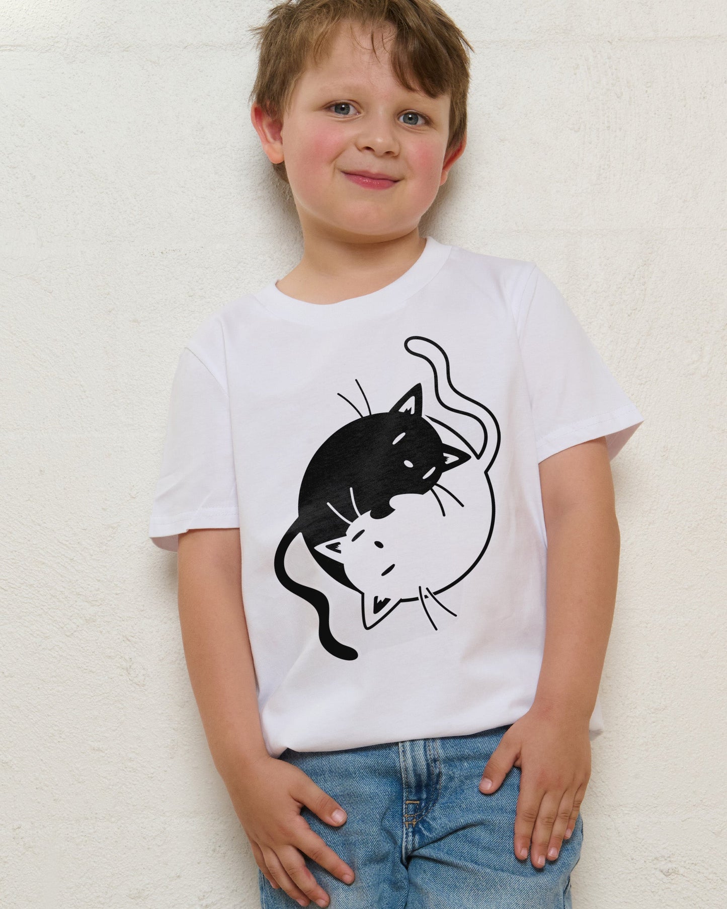 Yinyang Cats Kids T-Shirt Unisex T-shirt, Sweatshirt, Hoodie, Long Sleeve Tee - T-Shirt, Sweatshirt, Hoodie