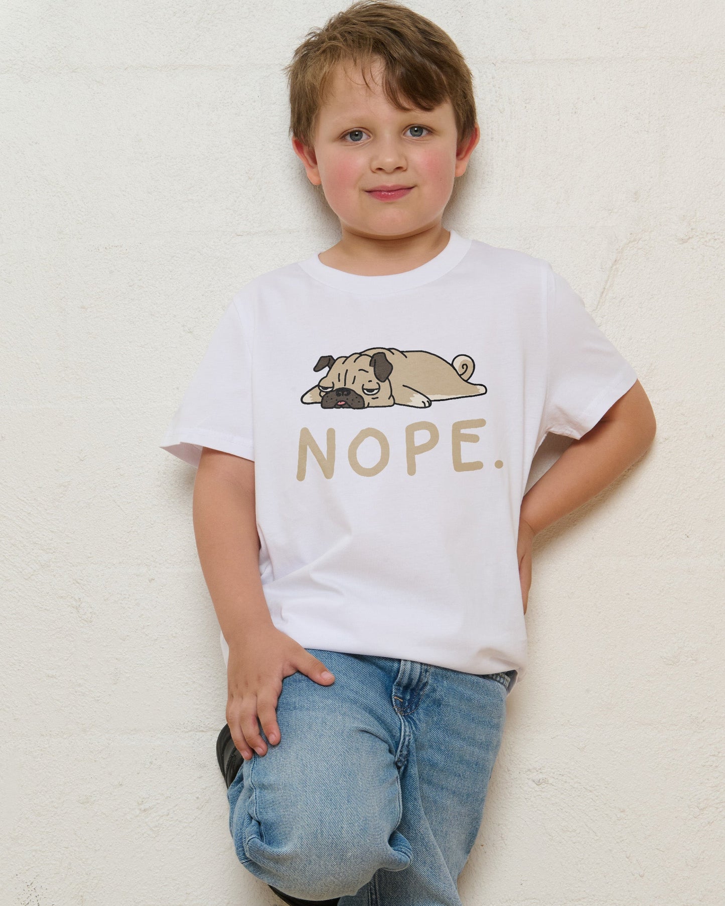 Nope Pug Kids T-Shirt Unisex T-shirt, Sweatshirt, Hoodie, Long Sleeve Tee - T-Shirt, Sweatshirt, Hoodie