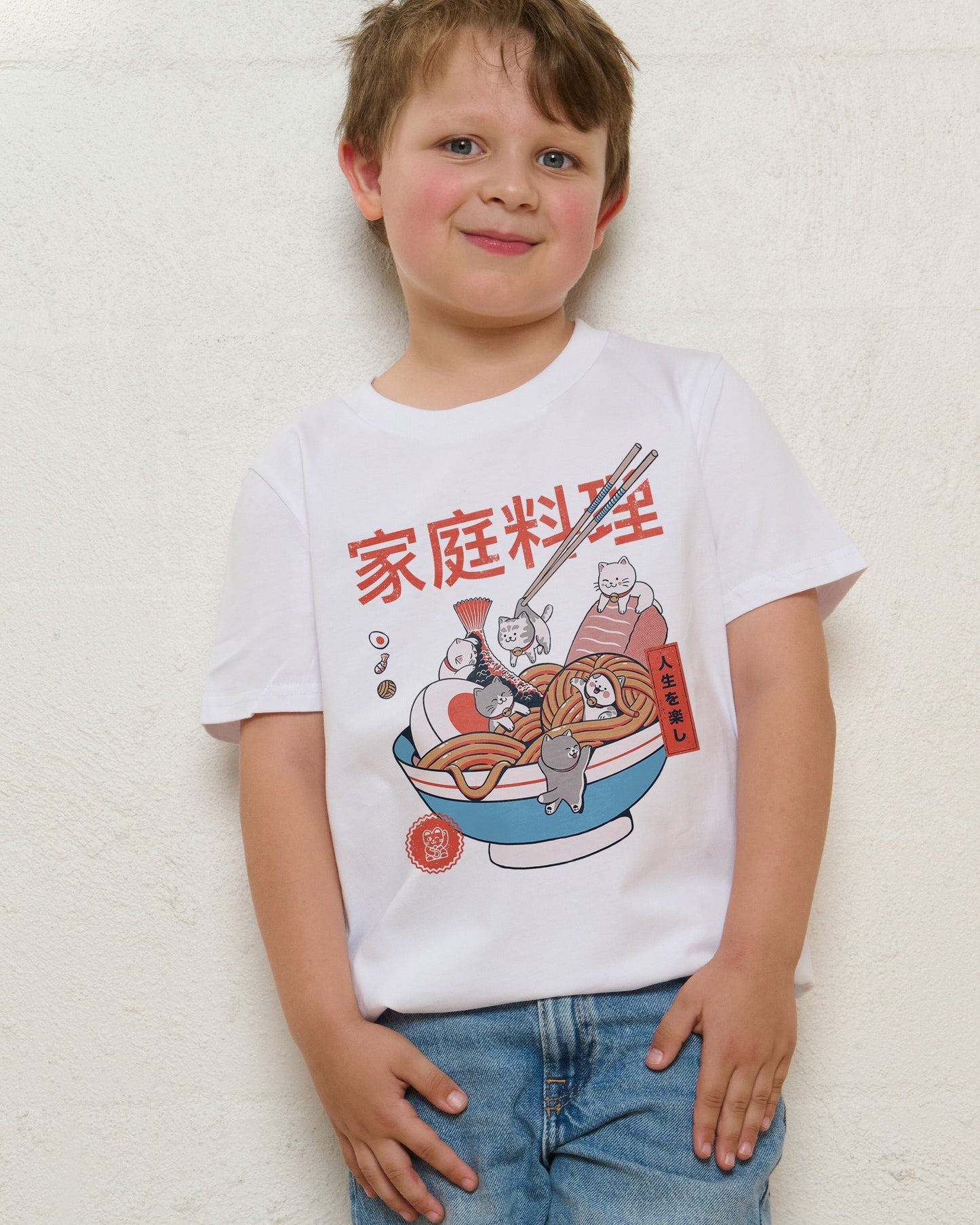 Ramen and Mini Cats Kids T-Shirt Unisex T-shirt, Sweatshirt, Hoodie, Long Sleeve Tee - T-Shirt, Sweatshirt, Hoodie