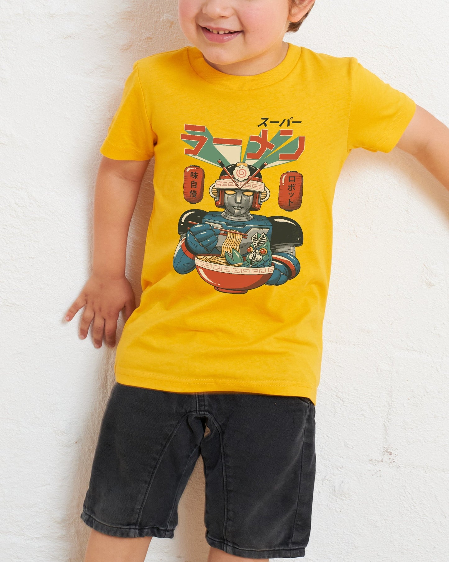 Super Ramen Bot Kids T-Shirt Unisex T-shirt, Sweatshirt, Hoodie, Long Sleeve Tee - T-Shirt, Sweatshirt, Hoodie