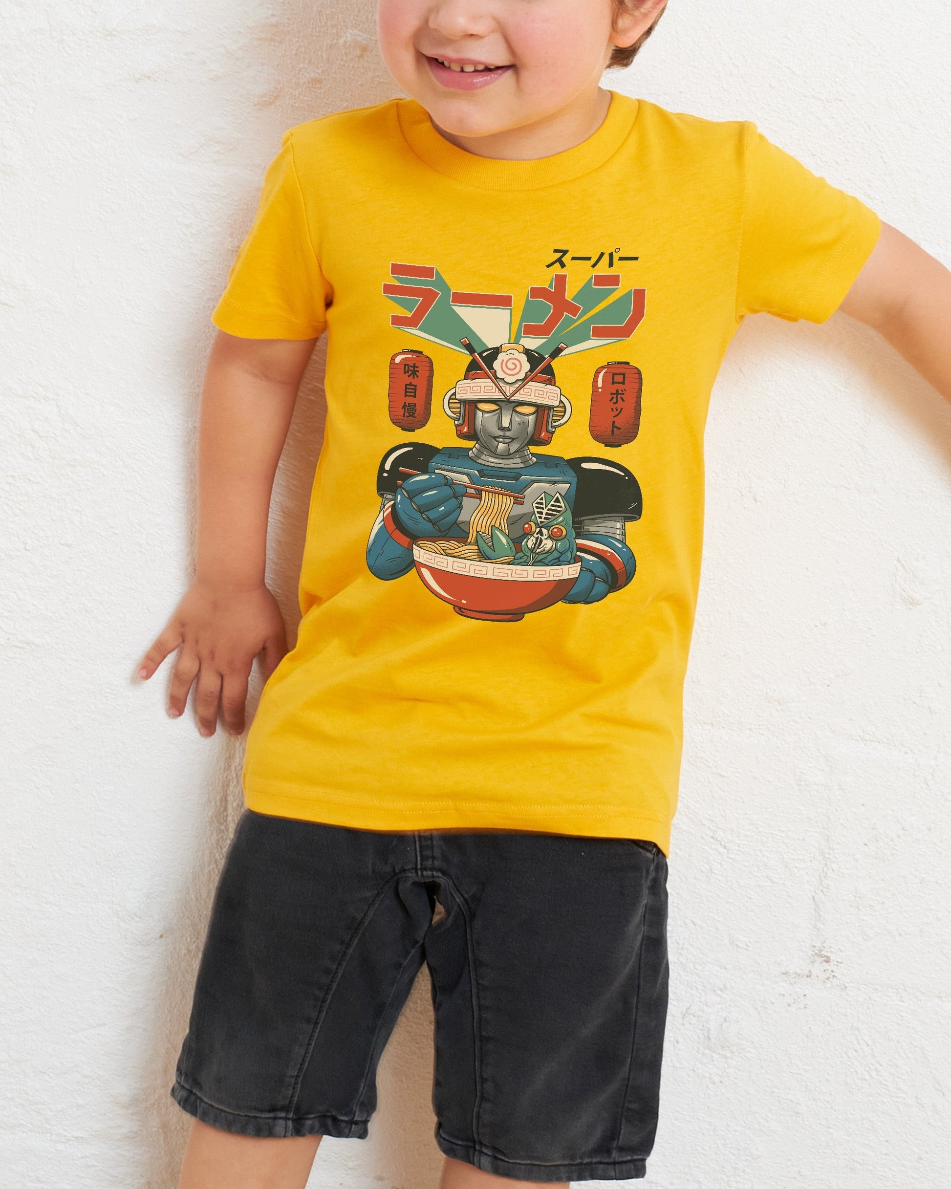 Super Ramen Bot Kids T-Shirt Unisex T-shirt, Sweatshirt, Hoodie, Long Sleeve Tee - T-Shirt, Sweatshirt, Hoodie