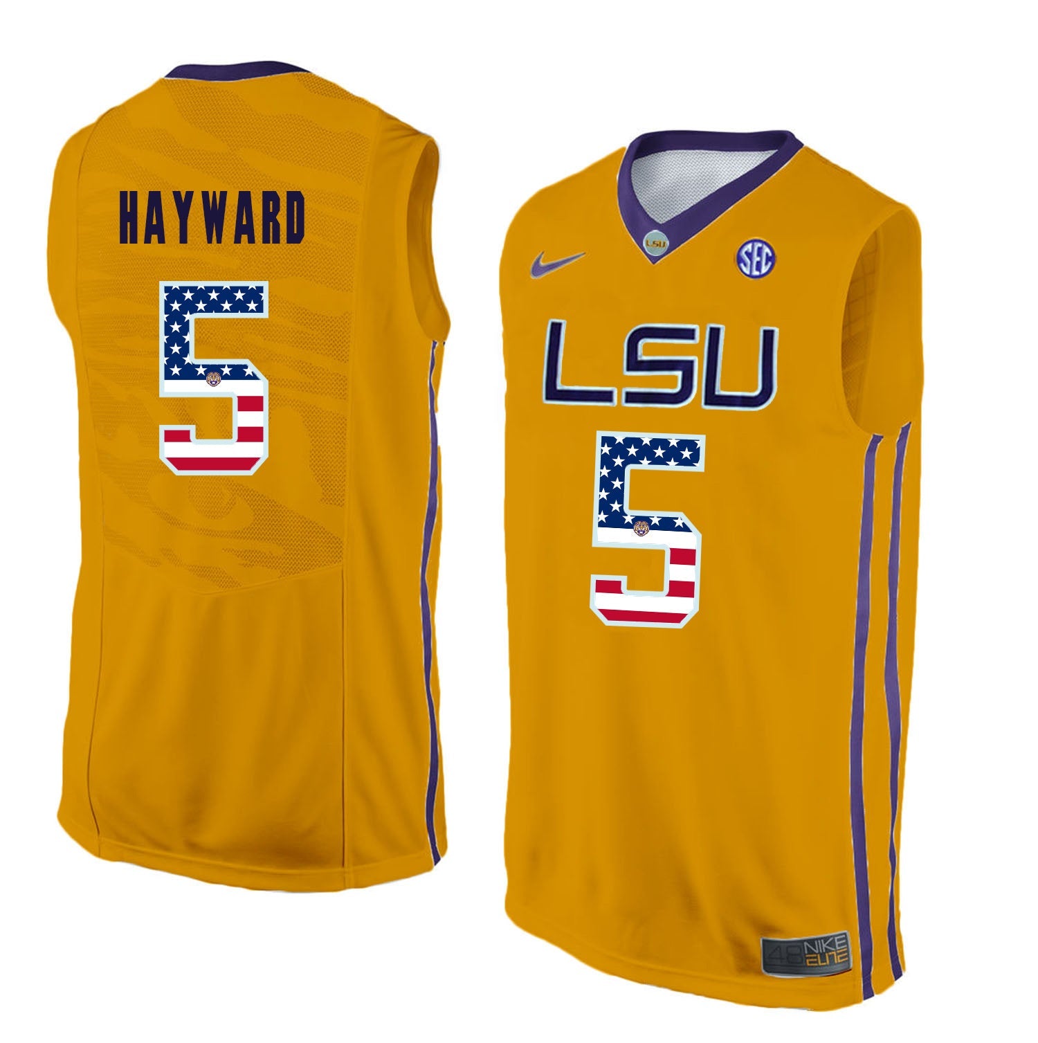 Kieran Hayward 5 Gold College Football Jersey football jersey product view 1