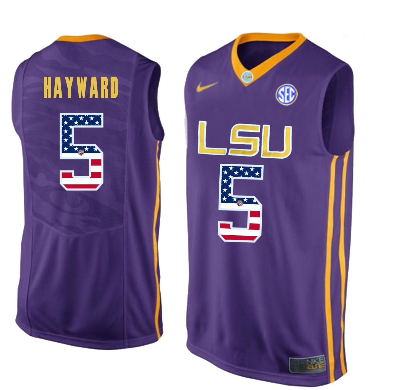 Kieran Hayward 5 Purple College Football Jersey football jersey product view 1