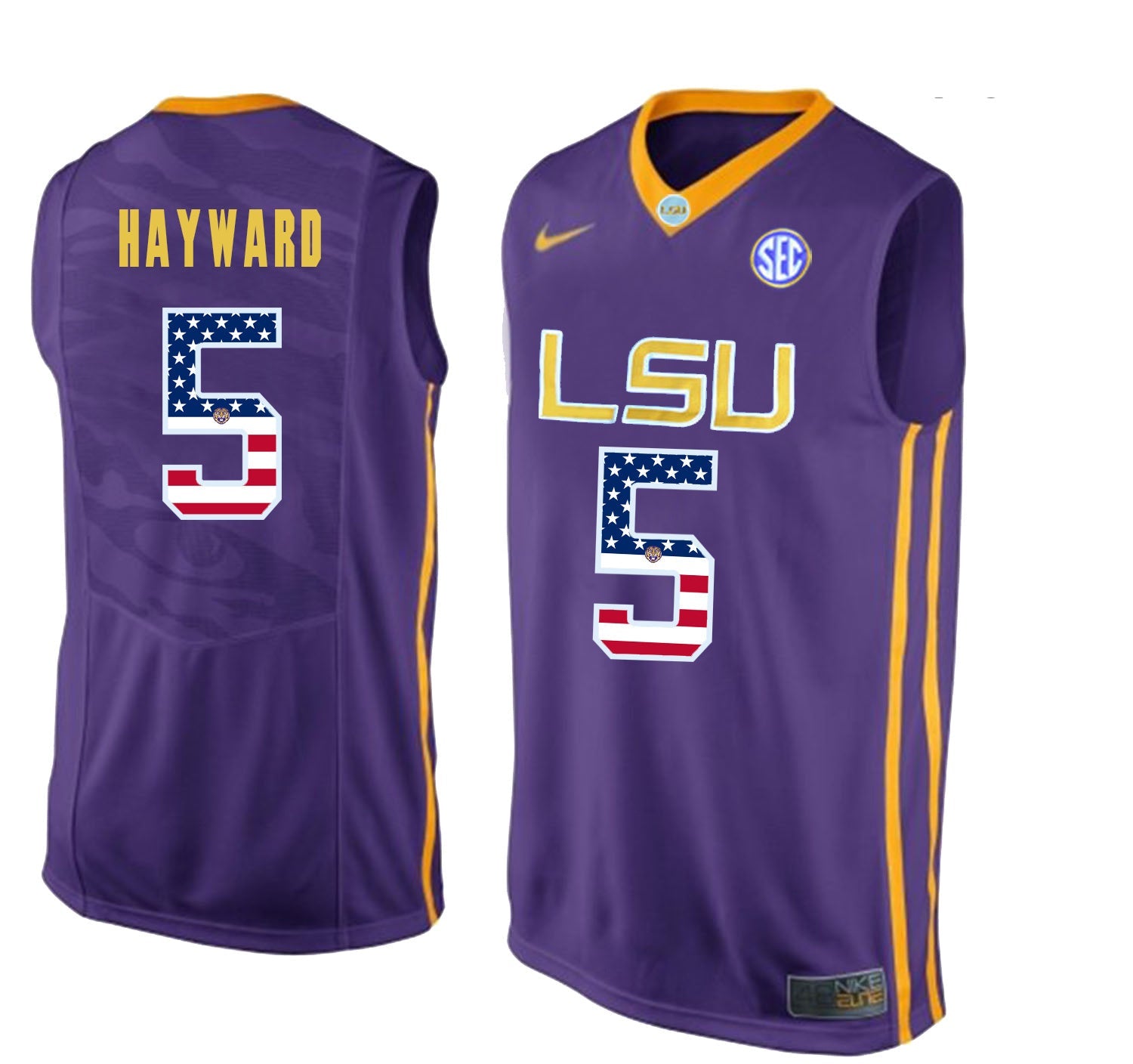 Kieran Hayward 5 Purple College Football Jersey football jersey product view 1