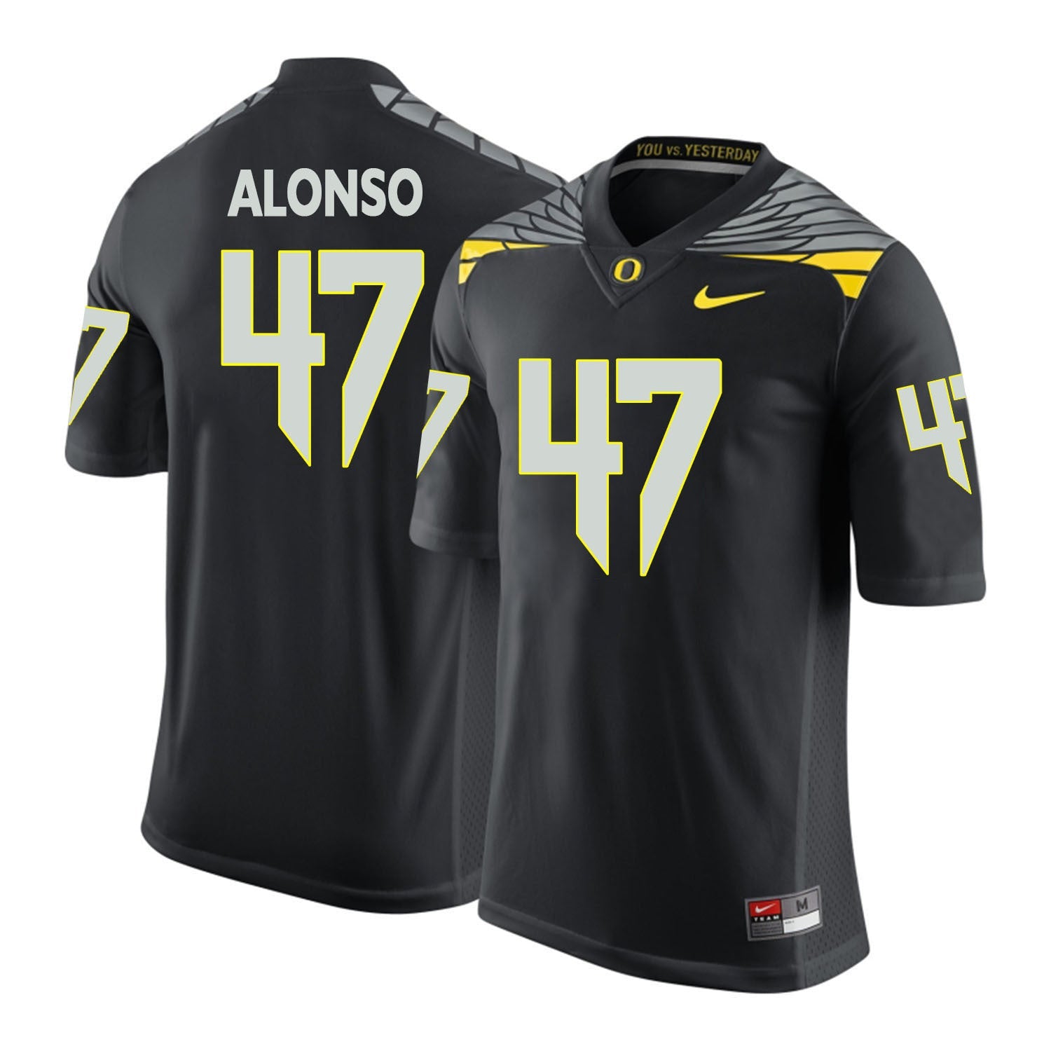 Kiko Alonso 47 Black College Football Jersey football jersey product view 1