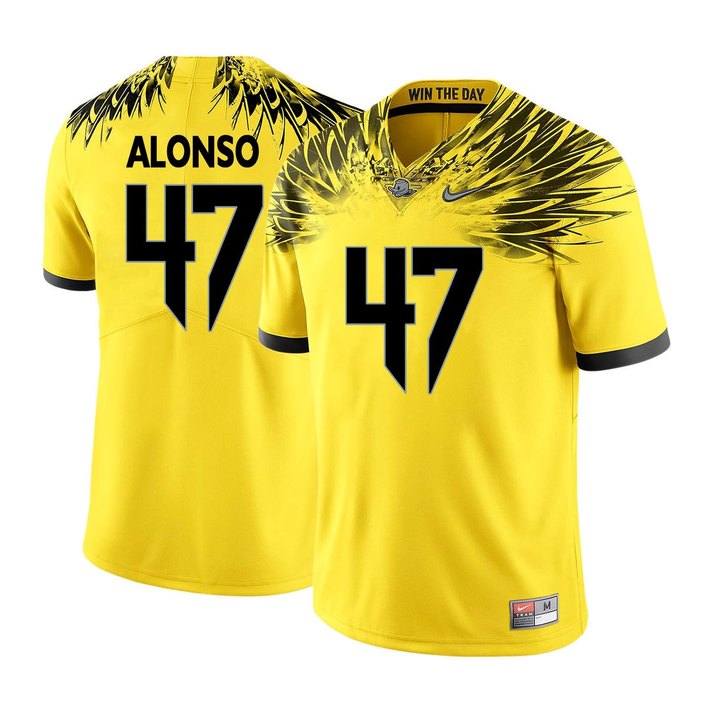 Kiko Alonso 47 Yellow College Football Jersey football jersey product view 1