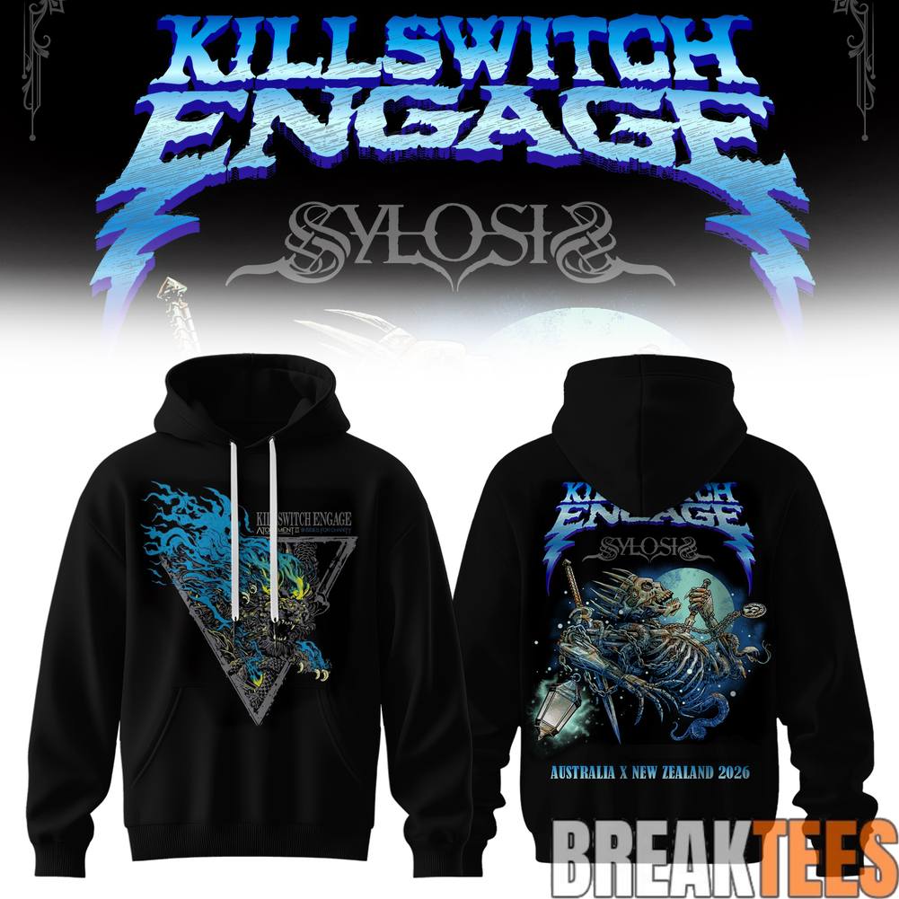 Killswitch Engage Australia and New Zealand Tour 2026 Hoodie Unisex T-shirt, Sweatshirt, Hoodie, Long Sleeve Tee - T-Shirt, Sweatshirt, Hoodie