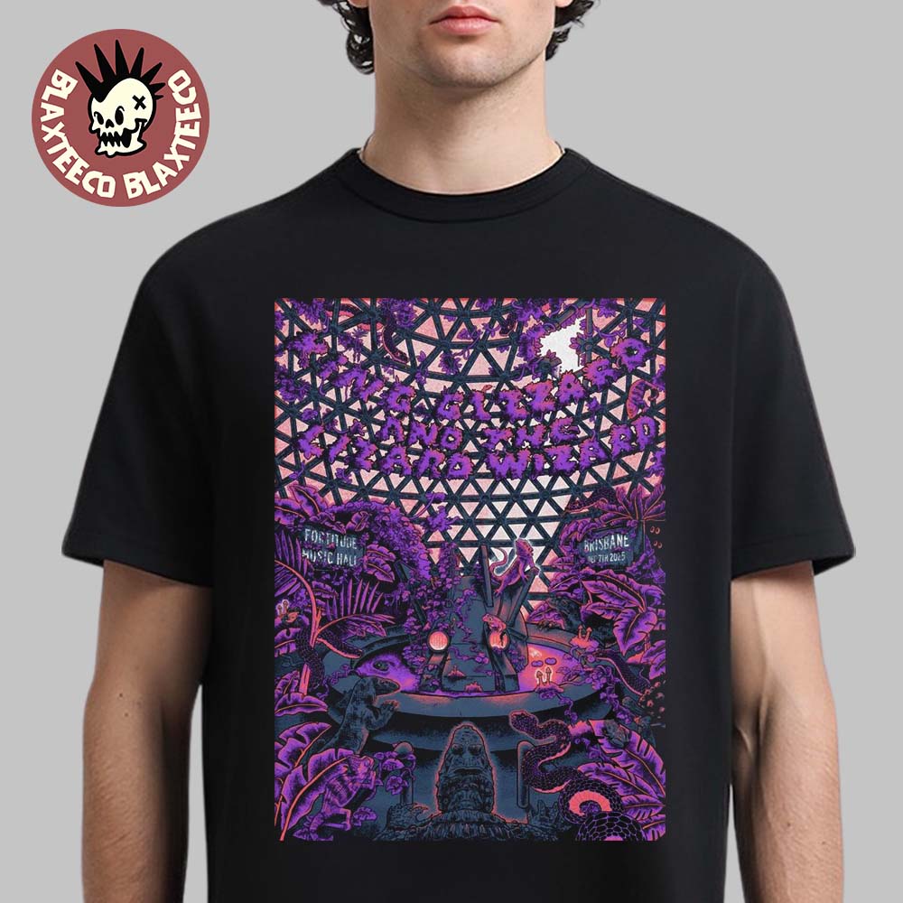 King Gizzard And The Lizard Wizard Brisbane Australia 2025 Event Poster At Fortitude Music Hall On December 7 2025 Unisex T-Shirt - T-Shirt, Sweatshirt, Hoodie