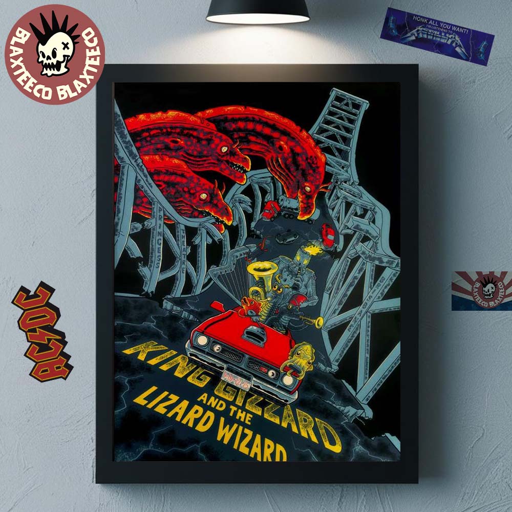 King Gizzard And The Lizard Wizard Brisbane Australia 2025 Event Poster At Princess Theatre On December 9 And 10 2025 Home Decor Poster Canvas - T-Shirt, Sweatshirt, Hoodie