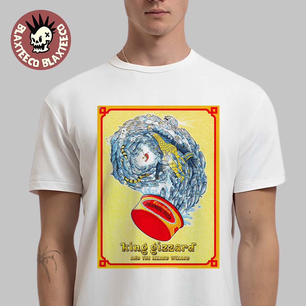 King Gizzard And The Lizard Wizard Gothenburg Sweden 2025 Event Poster At Filmstudion On November 15 2025 T-Shirt - T-Shirt, Sweatshirt, Hoodie