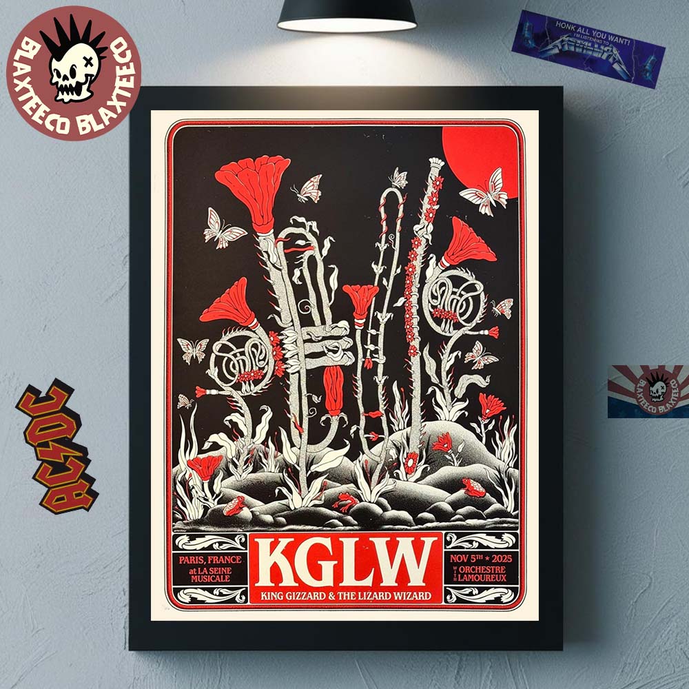 King Gizzard And the Lizard Wizard Paris France 2025 Venue Poster At La Seine Musicale On November 5 2025 Home Decor Poster Canvas - T-Shirt, Sweatshirt, Hoodie