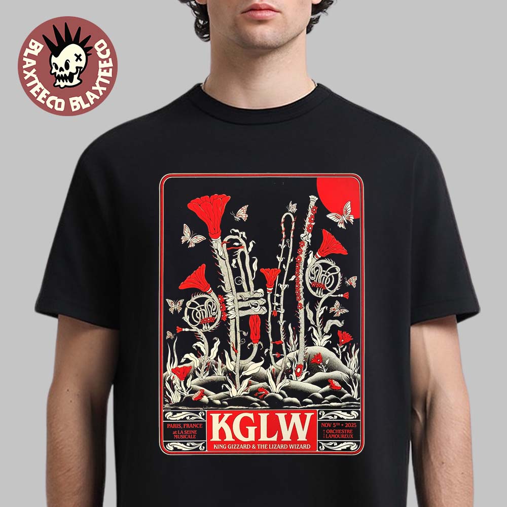 King Gizzard And the Lizard Wizard Paris France 2025 Venue Poster At La Seine Musicale On November 5 2025 T-Shirt - T-Shirt, Sweatshirt, Hoodie