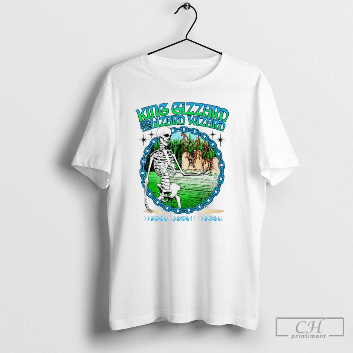 King Gizzard And The Lizard Wizard Skull Shirt Tee Unisex T-shirt, Sweatshirt, Hoodie, Long Sleeve Tee - T-Shirt, Sweatshirt, Hoodie