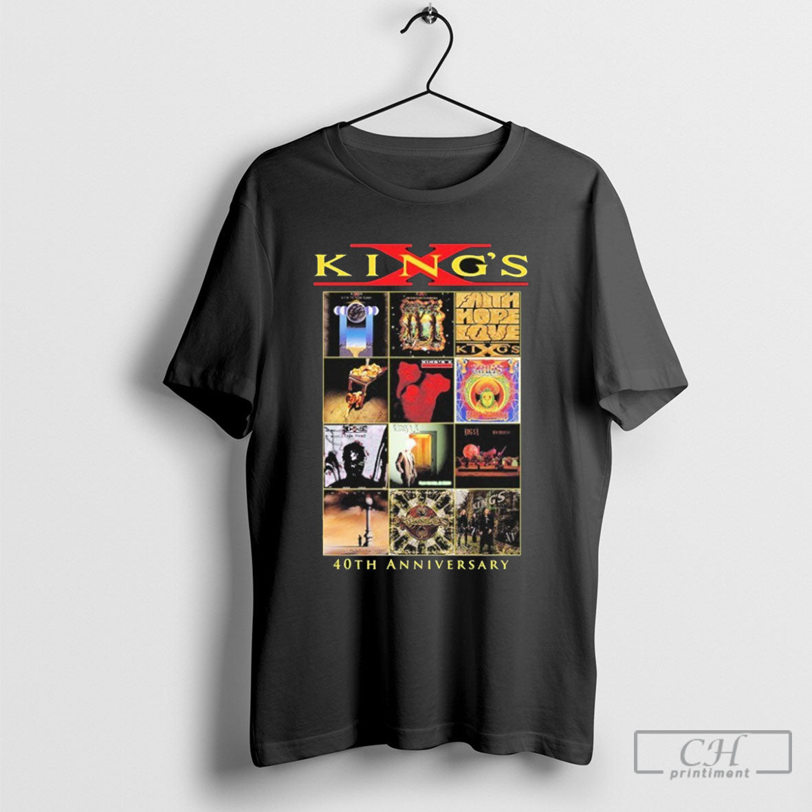 Kings X Discography 40th Anniversary Shirts Unisex T-shirt, Sweatshirt, Hoodie, Long Sleeve Tee - T-Shirt, Sweatshirt, Hoodie