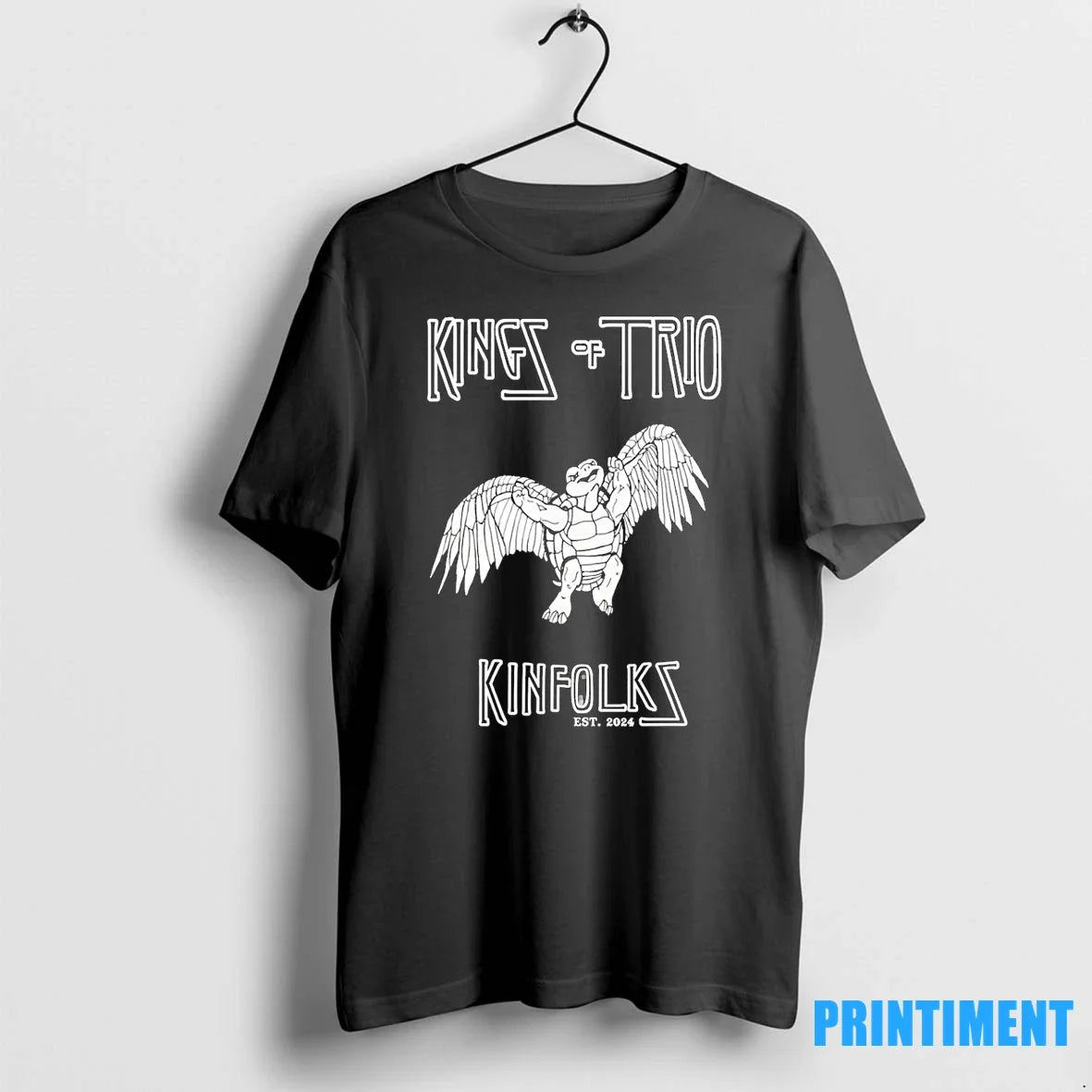Kings Of Trio Kinfolks Est 2024 Flying Terrapin Tshirts Sweater Unisex T-shirt, Sweatshirt, Hoodie, Long Sleeve Tee - T-Shirt, Sweatshirt, Hoodie