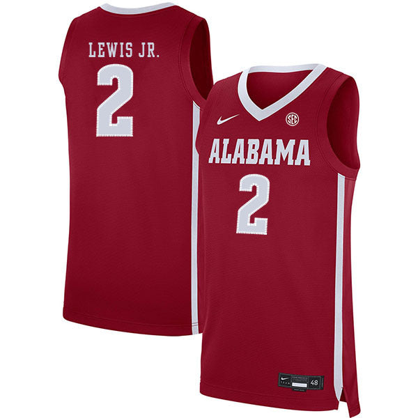 Kira Lewis Jr.2 Red College Football Jersey football jersey product view 1